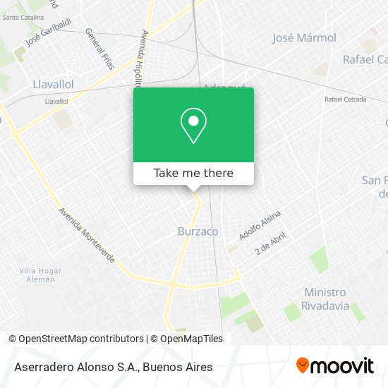 Mapa de Aserradero Alonso S.A.