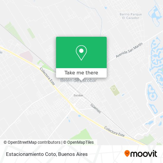 Estacionamiento Coto map