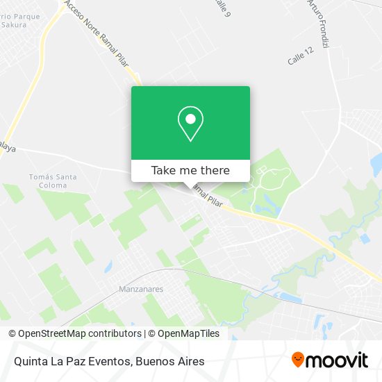 Mapa de Quinta La Paz Eventos