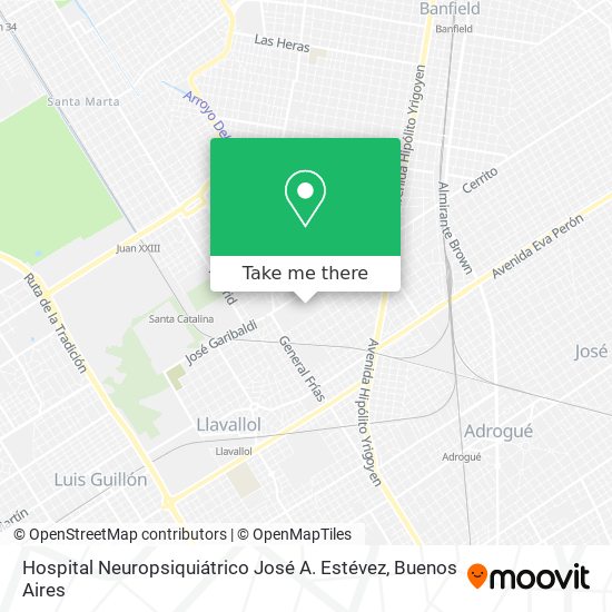 Hospital Neuropsiquiátrico José A. Estévez map