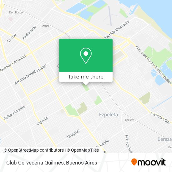 Club Cervecería Quilmes map