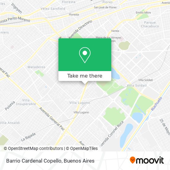 Barrio Cardenal Copello map