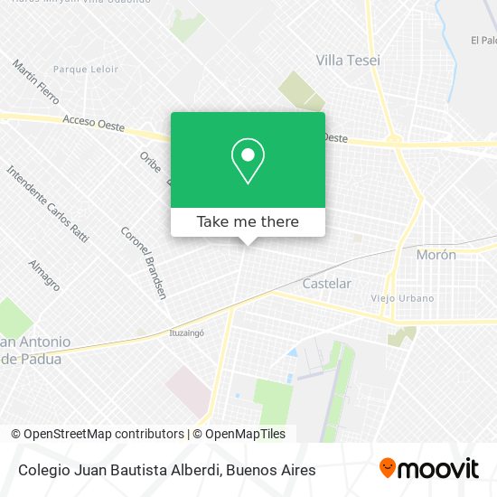 Colegio Juan Bautista Alberdi map