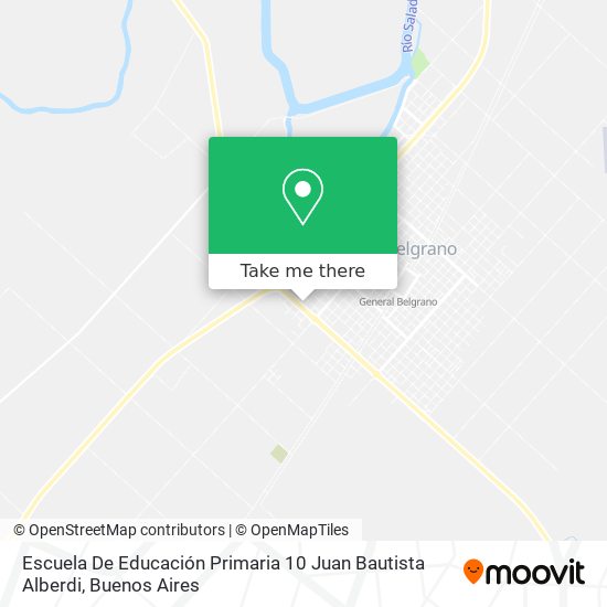 Mapa de Escuela De Educación Primaria 10 Juan Bautista Alberdi