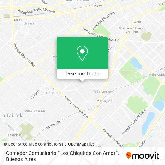 Mapa de Comedor Comunitario ""Los Chiquitos Con Amor""