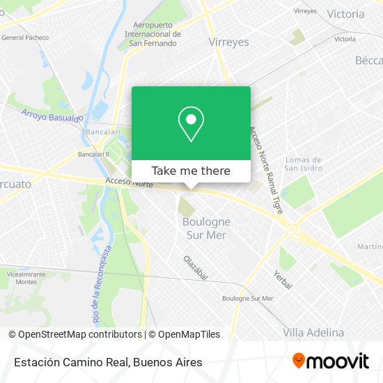 Mapa de Estación Camino Real