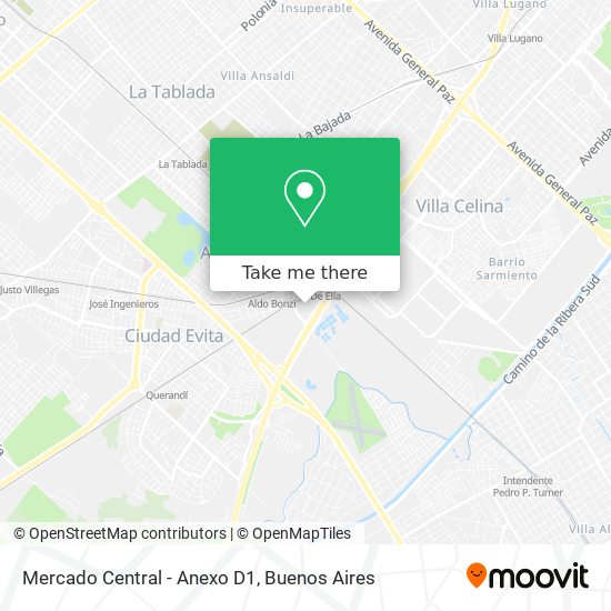 Mercado Central - Anexo D1 map