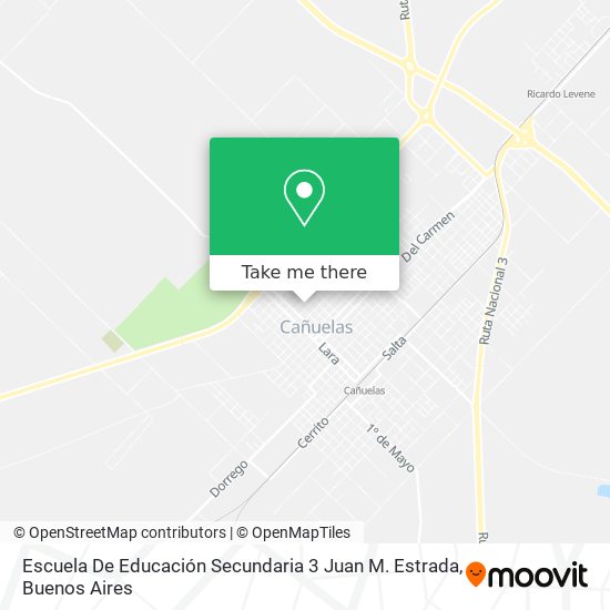 Escuela De Educación Secundaria 3 Juan M. Estrada map