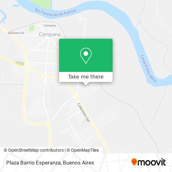 Plaza Barrio Esperanza map
