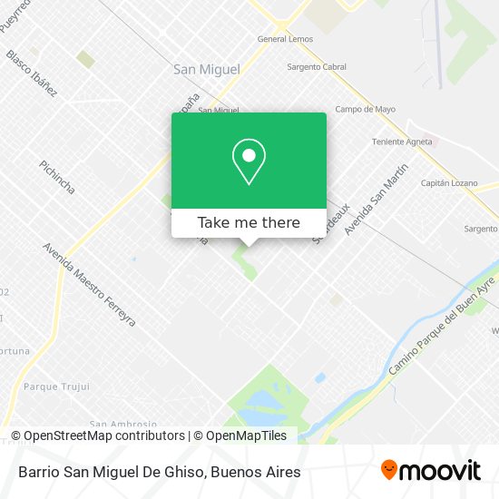 Barrio San Miguel De Ghiso map