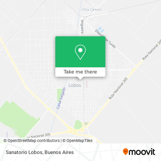 Sanatorio Lobos map