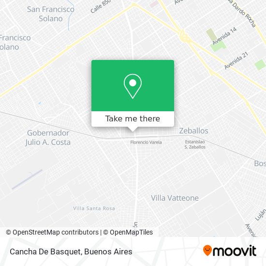 Cancha De Basquet map