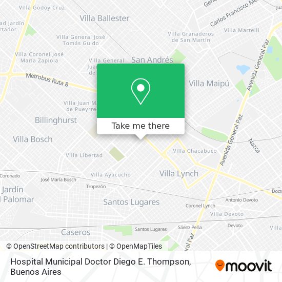 Hospital Municipal Doctor Diego E. Thompson map