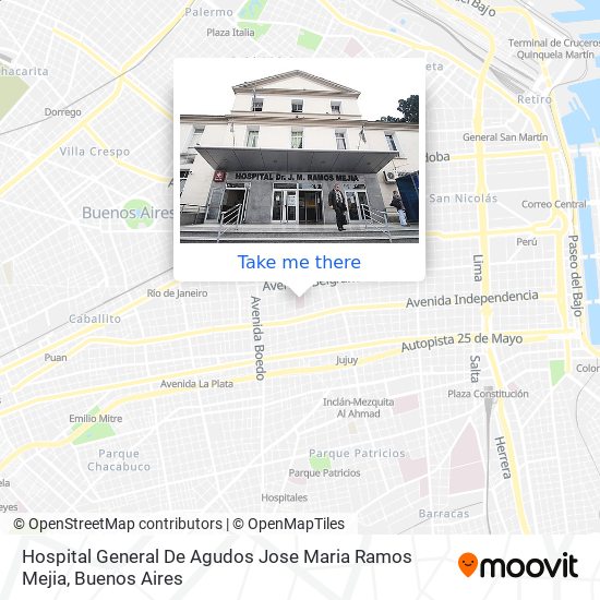 Hospital General De Agudos Jose Maria Ramos Mejia map