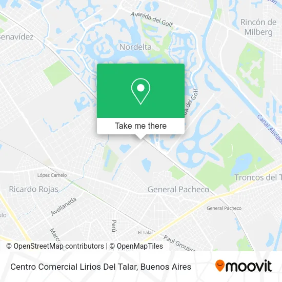 Mapa de Centro Comercial Lirios Del Talar