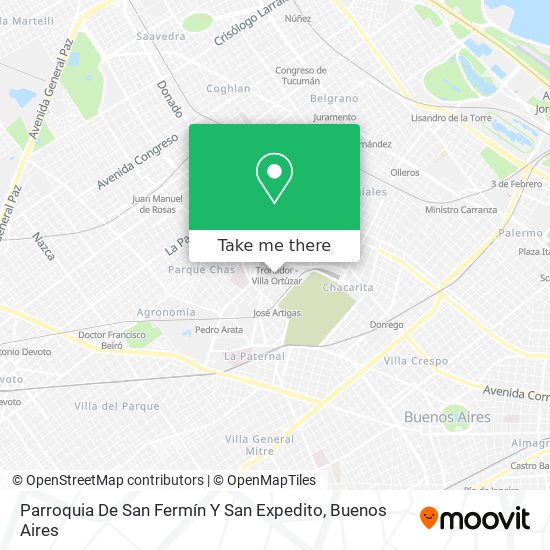 Parroquia De San Fermín Y San Expedito map