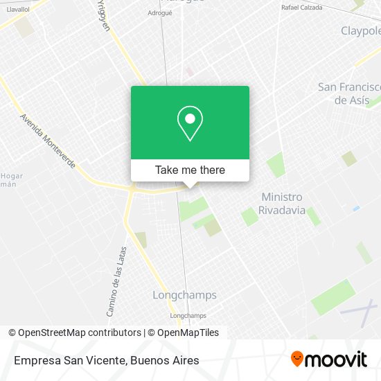 Mapa de Empresa San Vicente