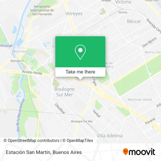 Mapa de Estación San Martín
