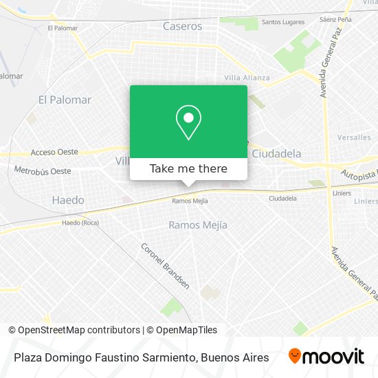 Mapa de Plaza Domingo Faustino Sarmiento