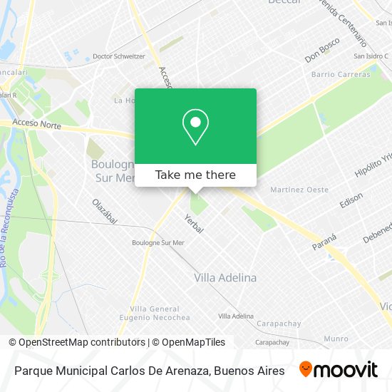 Parque Municipal Carlos De Arenaza map