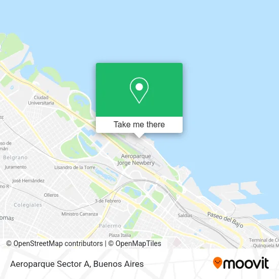 Mapa de Aeroparque Sector A