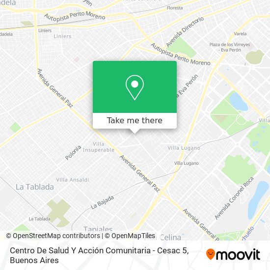 Centro De Salud Y Acción Comunitaria - Cesac 5 map