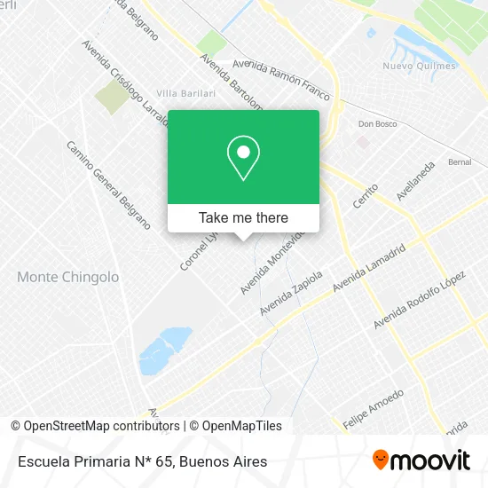 Escuela Primaria N* 65 map