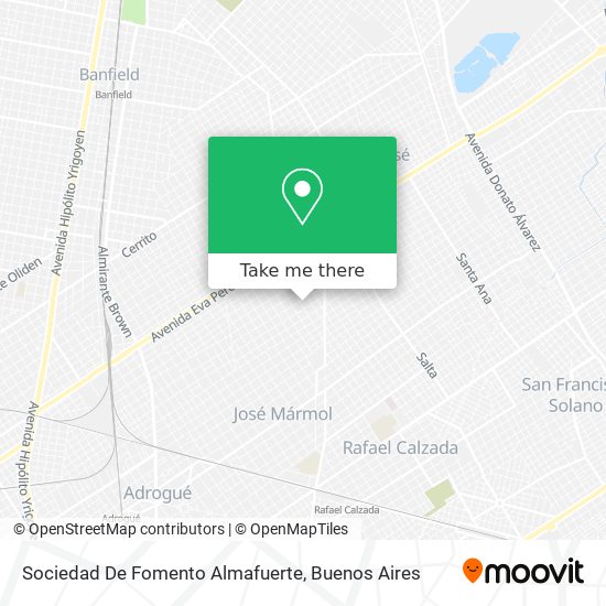 Sociedad De Fomento Almafuerte map