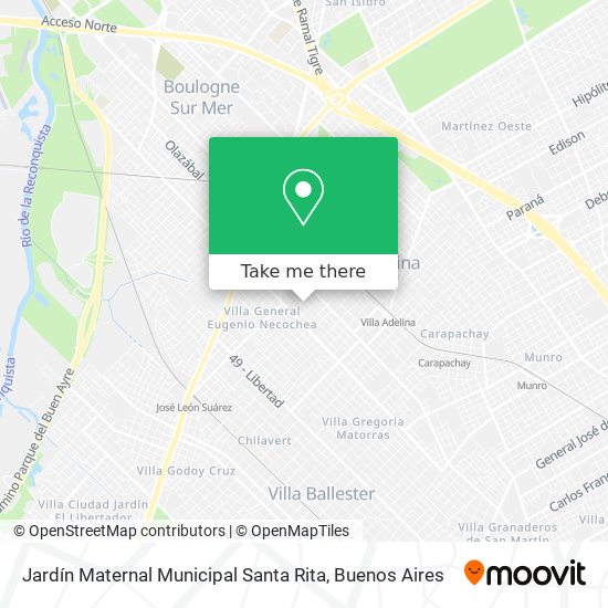 Jardín Maternal Municipal Santa Rita map