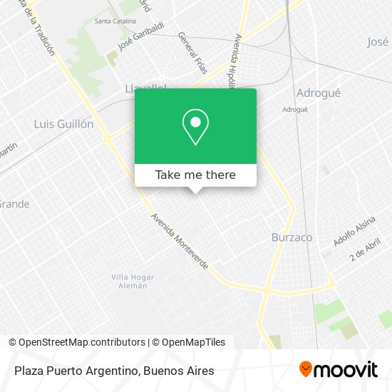 Plaza Puerto Argentino map