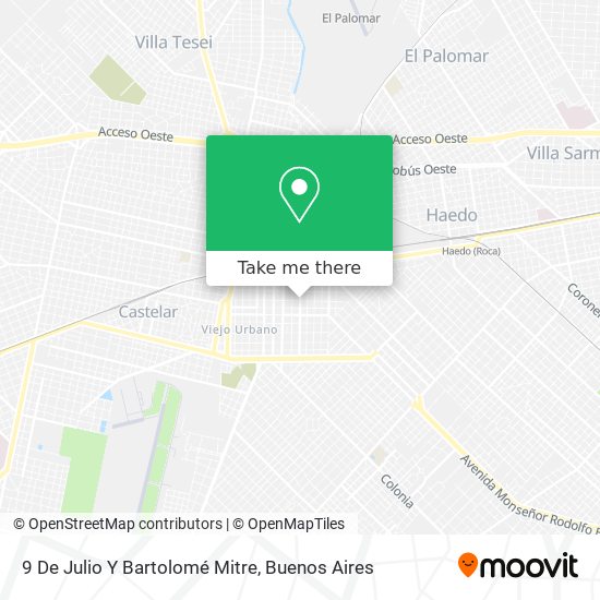 Mapa de 9 De Julio Y Bartolomé Mitre