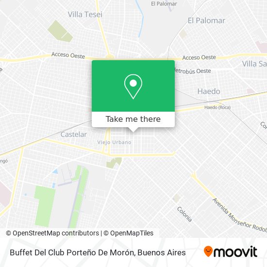 Buffet Del Club Porteño De Morón map