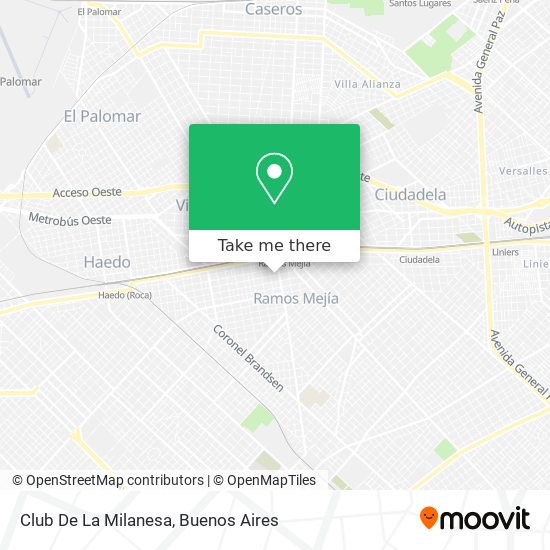 Club De La Milanesa map