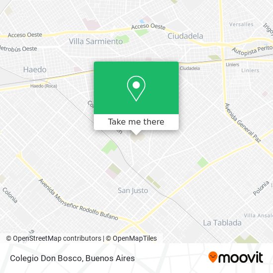 Colegio Don Bosco map