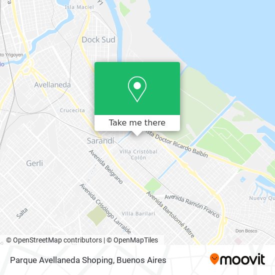Parque Avellaneda Shoping map