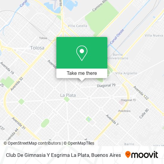 Club De Gimnasia Y Esgrima La Plata map