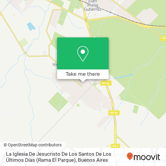 La Iglesia De Jesucristo De Los Santos De Los Últimos Días (Rama El Parque) map