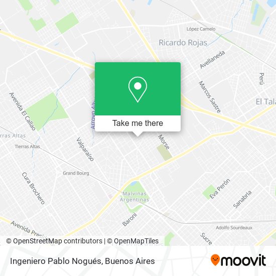 Mapa de Ingeniero Pablo Nogués