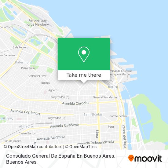 Consulado General De España En Buenos Aires map