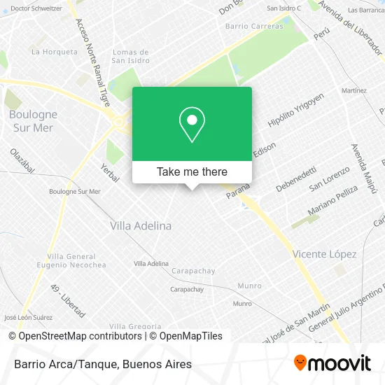 Mapa de Barrio Arca/Tanque
