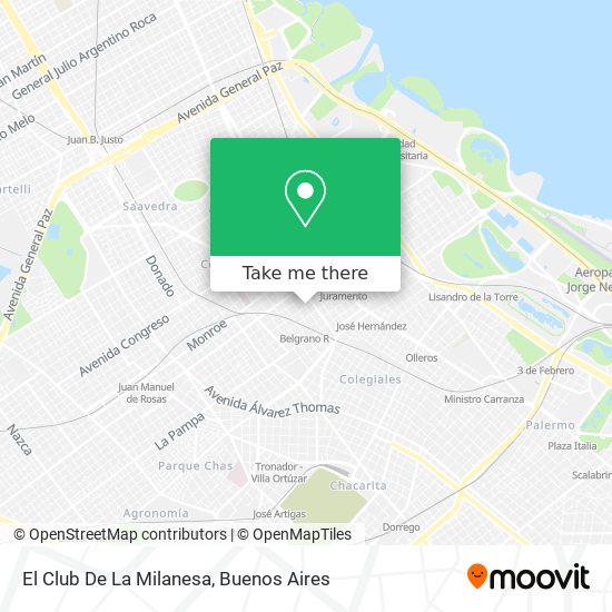 Mapa de El Club De La Milanesa