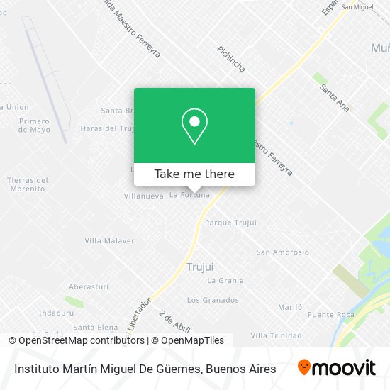 Instituto Martín Miguel De Güemes map