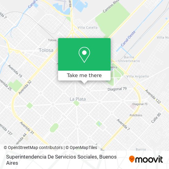 Superintendencia De Servicios Sociales map