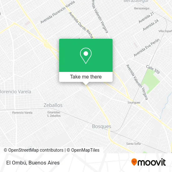 Mapa de El Ombú