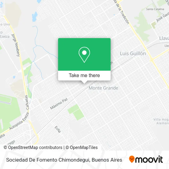 Mapa de Sociedad De Fomento Chimondegui
