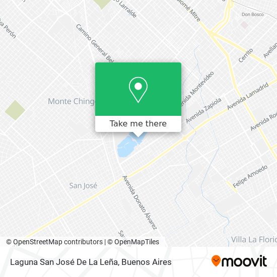 Laguna San José De La Leña map