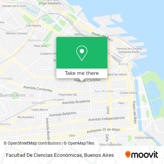 Mapa de Facultad De Ciencias Económicas