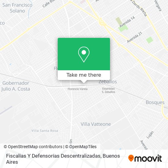 Mapa de Fiscalías Y Defensorías Descentralizadas