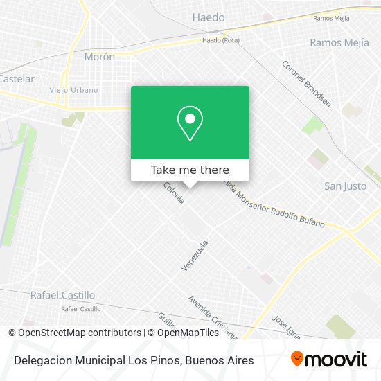 Delegacion Municipal Los Pinos map