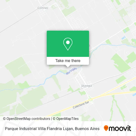 Mapa de Parque Industrial Villa Flandria Lujan